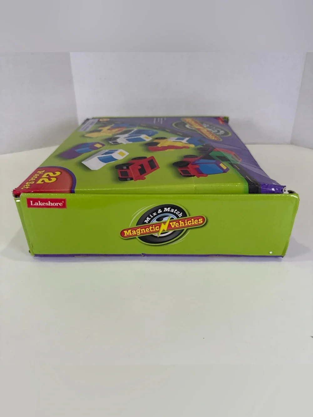 Lakeshore Mix & Match Magnetic Vehicles 22 Piece Toy Preschool Montessori STEM